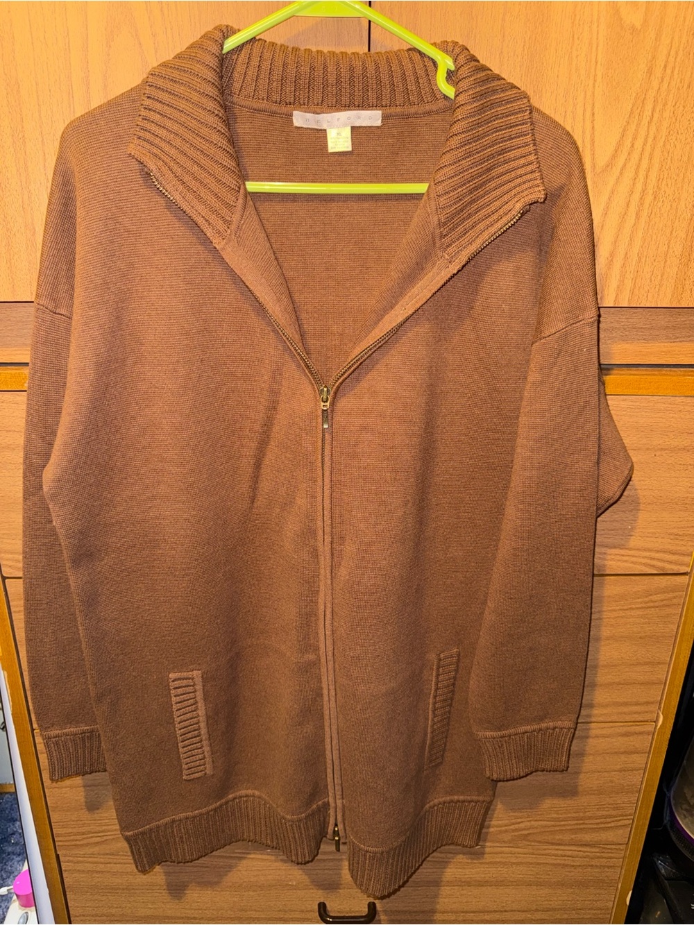 BELFORD 100% Pima cotton tunic cardigan NWOT